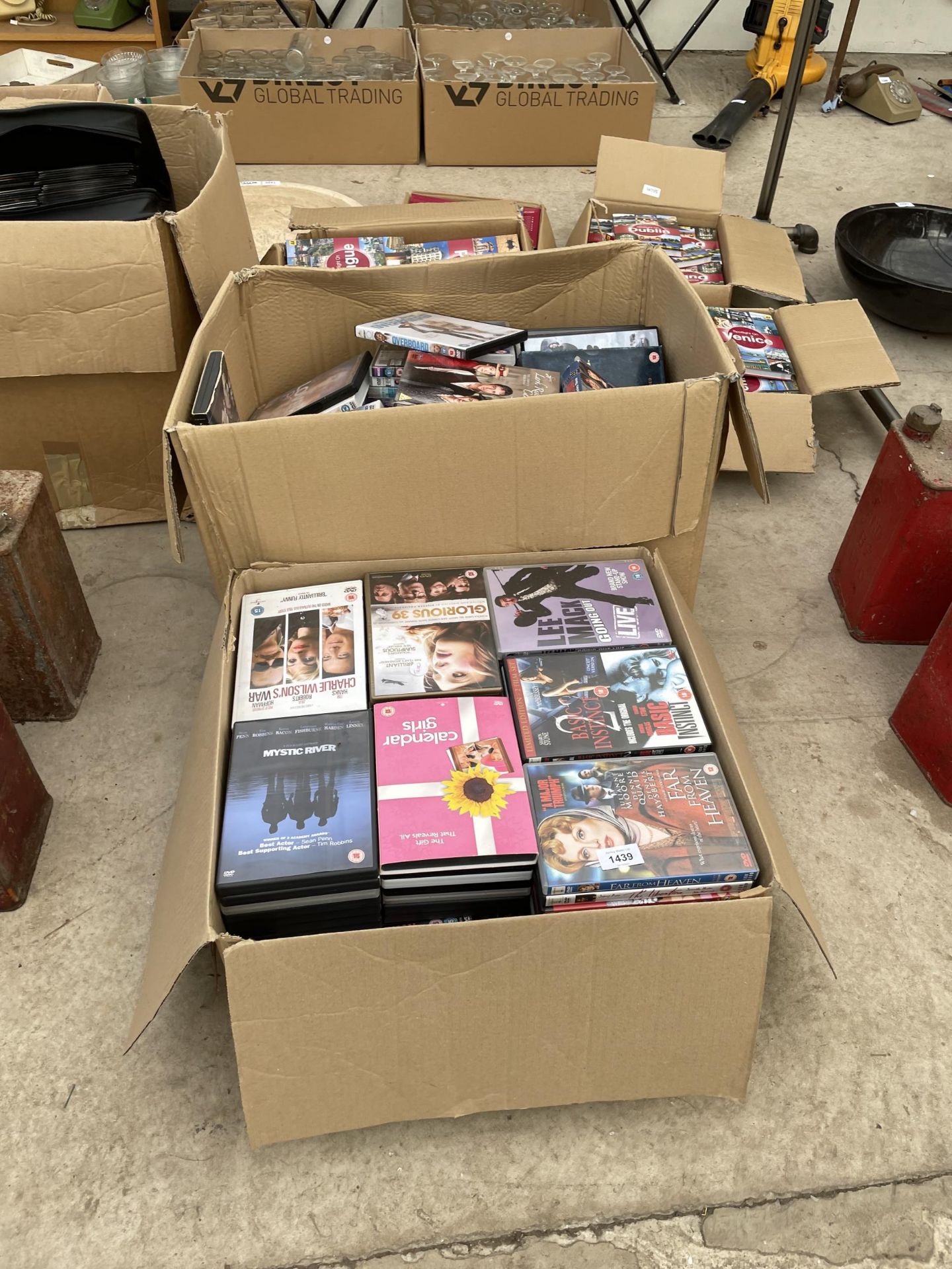 A LARGE ASSORTMENT OF DVDS