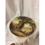 A COPELAND CERAMIC CHARGER 'RUSTIC SCENE' NO 212