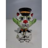 A LORNA BAILEY HAND PAINTED AND SIGNED CAT MILKMAN