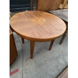 A MODERN CIRCULAR DINING TABLE, 39" DIAMETER