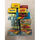 A COLLECTION OF BOXED AND UNBOXED MATCHBOX VEHICLES - ALL MODEL NUMBER 57 OF VARIOUS ERAS AND