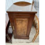 A LATE VICTORIAN WALNUT POT CUPBOARD