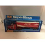 A BOXED MATCHBOX K31 SUPER KINGS ARTICULATED WAGON AND TRAILER - COCA COLA