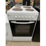 A WHITE FLAVEL FREE STANDING OVEN AND HOB