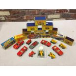 TWELVE BOXED AND NINE UNBOXED MATCHBOX VEHICLES - ALL MODEL NUMBER 8 OF VARIOUS ERAS AND COLOURS -