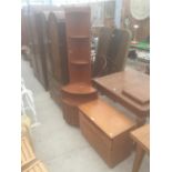 A RETRO TEAK NATHAN STYLE CORNER UNIT AND TV UNIT