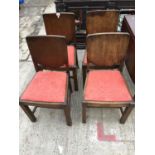 FOUR OAK MID 20TH CENTURY DINING CHAIRS
