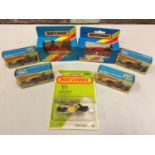 A COLLECTION OF BOXED AND UNBOXED MATCHBOX VEHICLES - ALL MODEL NUMBER 18 OF VARIOUS ERAS AND