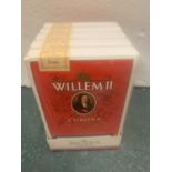 FIVE PACKETS EACH CONTAINING FIVE WILLEM II CIGARS