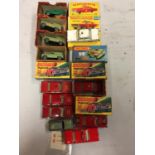 A COLLECTION OF BOXED AND UNBOXED MATCHBOX VEHICLES - ALL MODEL NUMBER 59 OF VARIOUS ERAS AND