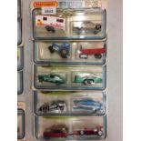 FIVE BOXED MATCHBOX 900 TWO PACK SETS OF MODEL VEHICLES