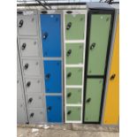 TWO AS NEW LOCKERS , FIVE DOOR AND THREE DOOR