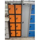 TWO AS NEW LOCKERS , ONE DOOR AND EIGHT DOOR