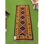 A MAIMANA KILIM RUNNER SIZE 148CM X 59CM