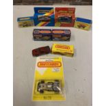 A COLLECTION OF BOXED AND UNBOXED MATCHBOX VEHICLES - ALL MODEL NUMBER 28 OF VARIOUS ERAS AND