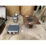 A GROUP OF THREE VINTAGE ITEMS TO INCLUDE A SPEAKER FOR AN ARMSTRONG CHASSIS, A FARNELL POWER SUPPLY