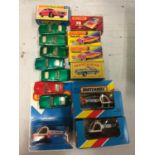 A COLLECTION OF BOXED AND UNBOXED MATCHBOX VEHICLES - ALL MODEL NUMBER 75 OF VARIOUS ERAS AND