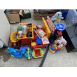 A LARGE ASSORTMENT OF CHILDRENS TOYS AND GAMES