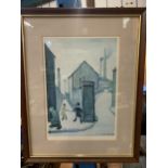 A FRAMED LIMITED EDITION L S LOWRY PRINT 539/850