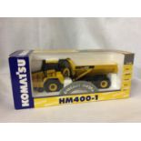 A 1:50 SCALE DIECAST KOMATSU HM400-1 ARTIC DUMP TRUCK REF NUMBER 40014