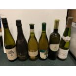 SIX BOTTLES OF VARIOUS WINE TO INCLUDE 1997 DI GAVI LA MERLINA, 1999 DOMAINE TALMARED, 2001 KUMALA