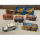 A COLLECTION OF BOXED AND UNBOXED MATCHBOX VEHICLES - ALL MODEL NUMBER 30 OF VARIOUS ERAS AND