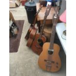 A COLLECTION OF FOUR ACUOSTIC GUITARS