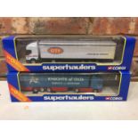 TWO BOXED CORGI SUPER HAULERS TRUCKS