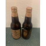 TWO BOTTLES OF 1953 CORONATION ALE (ONE WITH LABEL A/F)