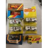 A COLLECTION OF BOXED AND UNBOXED MATCHBOX VEHICLES - ALL MODEL NUMBER 54 OF VARIOUS ERAS AND