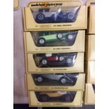 FIVE BOXED MATCHBOX MODELS OF YESTERYEAR MODEL VEHICLES