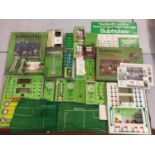 VARIOUS SUBBUTEO ITEMS - TWO SETS, VARIOUS TEAMS, FLOODLIGHTS. GOALS, SCOREBOARD ETC