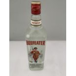 A 1 LITRE BEEFEATER LONDON DRY GIN 47% VOL