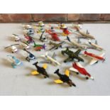 A QUANTITY OF MATCHBOX AND CORGI DIECAST PLANES AND HELICOPTERS