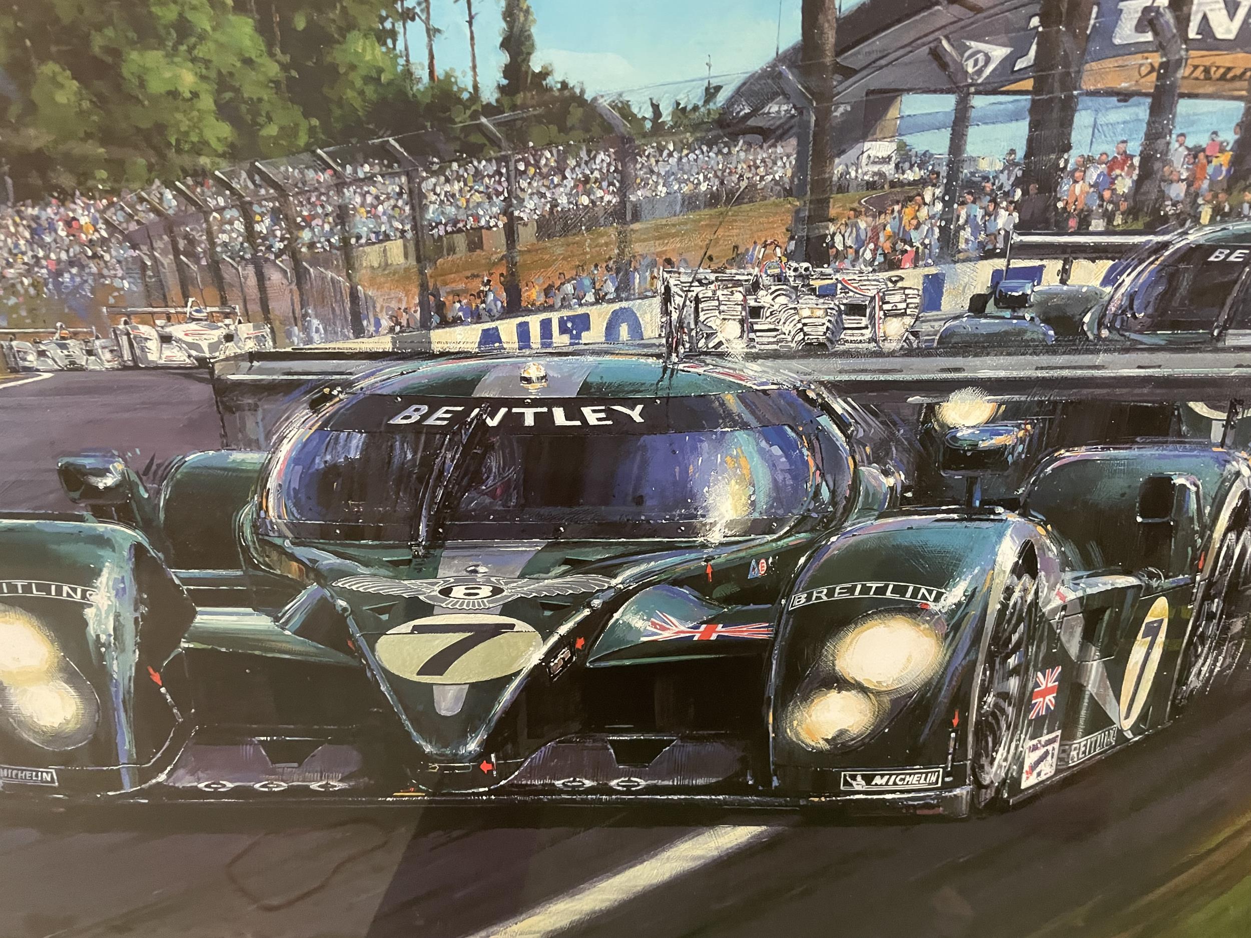 A FRAMED LIMITED EDITION PRINT 299/750 OF A BENTLEY INVINCIBLE - LE MANS 2003 BELIEVED TO BE - Image 6 of 6