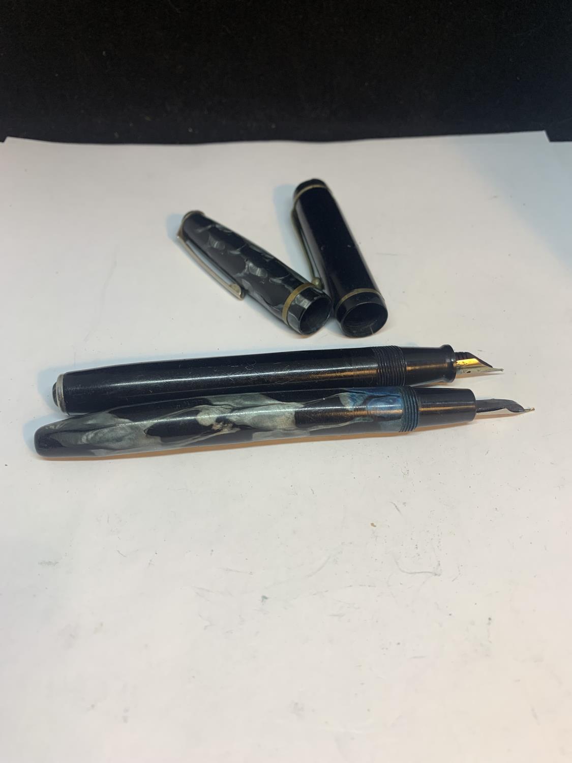 TWO VINTAGE FOUNTAIN PENS