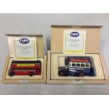 TWO BOXED LIMITED EDITION CORGI DIECAST BUSES TO INCLUDE AEC OXFORD BUS AND A THORNYCROFT BUS WITH