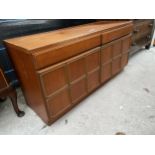 A RETRO TEAK MCINTOSH SIDEBOARD UNIT, 48" WIDE