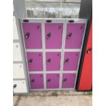 AN AS NEW NINE DOOR LOCKER