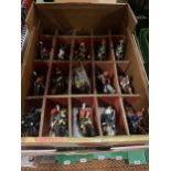 FOURTEEN DEL PRADO CAVALRY OF THE NAPOLEONIC WAR METAL FIGURES AND ONE INFANTRY