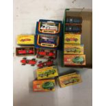 A COLLECTION OF BOXED AND UNBOXED MATCHBOX VEHICLES - ALL MODEL NUMBER 73 OF VARIOUS ERAS AND