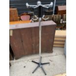 A MODERN SECTION METALWARE COAT/HAT STAND