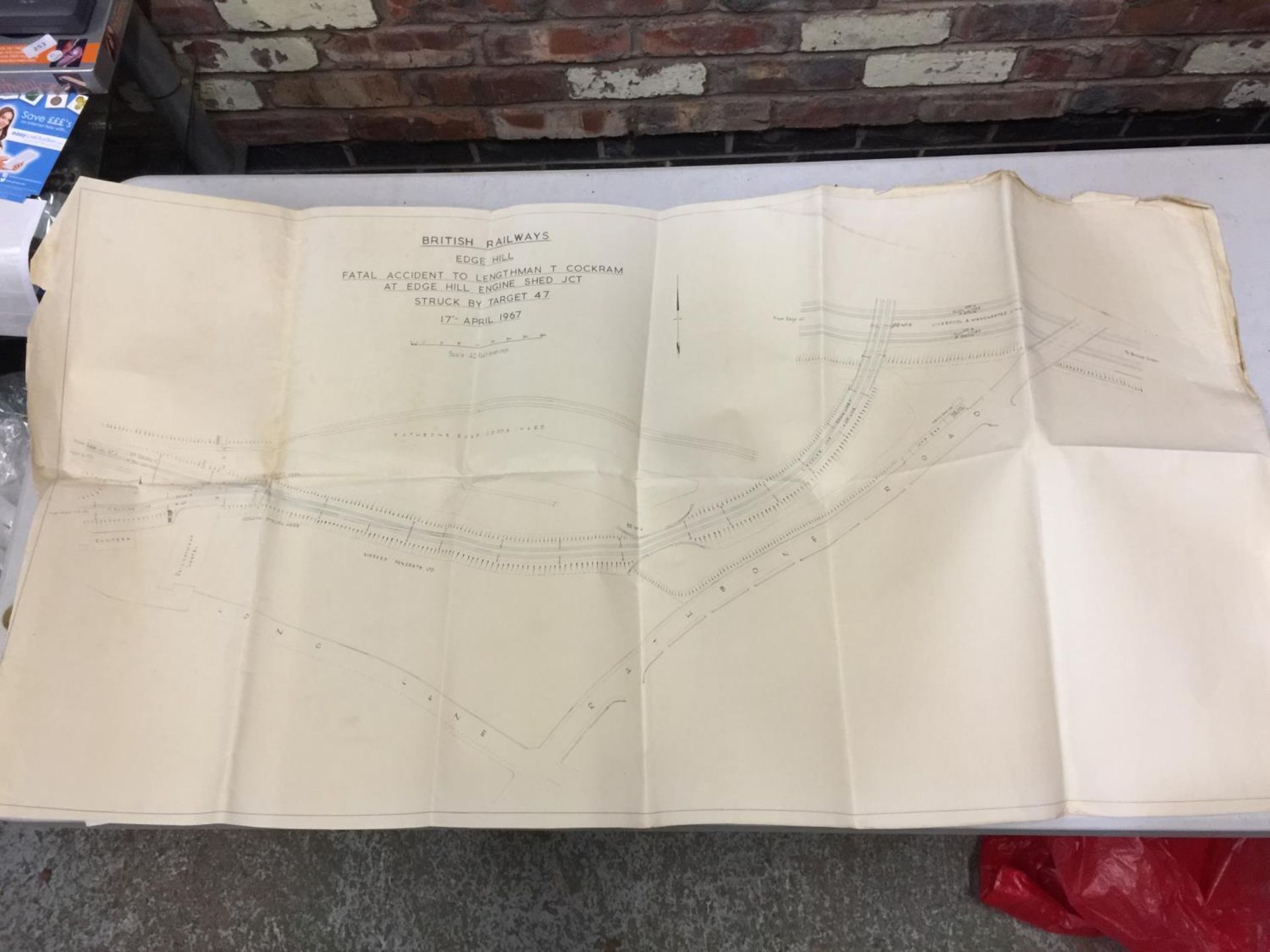 A FOLDER CONTAINING OLD MODEL RAILWAY BUILD PLANS - Image 5 of 7