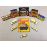 A COLLECTION OF BOXED AND UNBOXED MATCHBOX VEHICLES - ALL MODEL NUMBER 14 OF VARIOUS ERAS AND