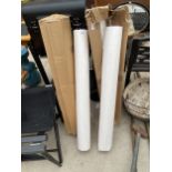 FOUR ROLLS OF CLEAR SELF ADHESIVE PLASTIC