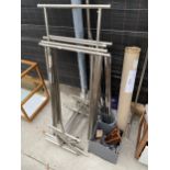 AN ASSORTMENT OF VARIOUS METAL SHOP DISPLAY STANDS