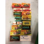 A COLLECTION OF BOXED AND UNBOXED MATCHBOX VEHICLES - ALL MODEL NUMBER 70 OF VARIOUS ERAS AND