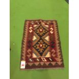 A MAIMANA KILIM RUG SIZE 78CM X 59CM