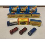 A COLLECTION OF BOXED AND UNBOXED MATCHBOX VEHICLES - ALL MODEL NUMBER 20 OF VARIOUS ERAS AND