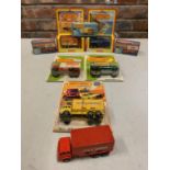 A COLLECTION OF BOXED AND UNBOXED MATCHBOX VEHICLES - ALL MODEL NUMBER 42 OF VARIOUS ERAS AND